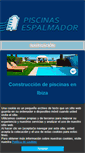 Mobile Screenshot of piscinasespalmador.com